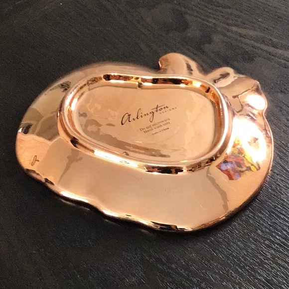 EUC Ceramic Pumpkin Candy/ Candle Plate - Picture 2 of 2